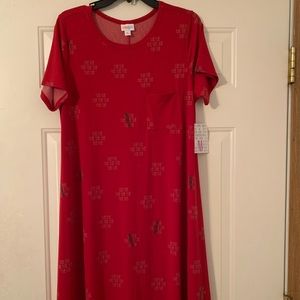 Lularoe Carly Hugh-low Dress M